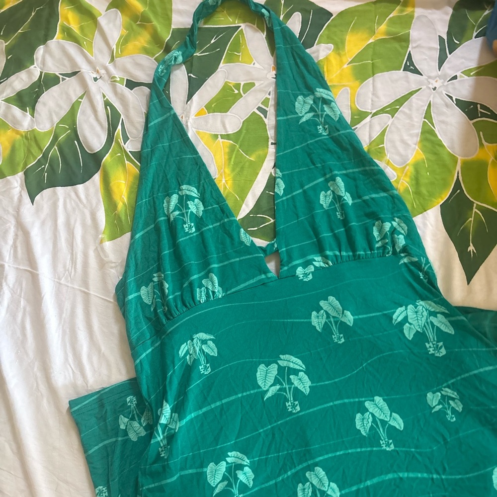 Hawaii's Finest Green Midi Dress